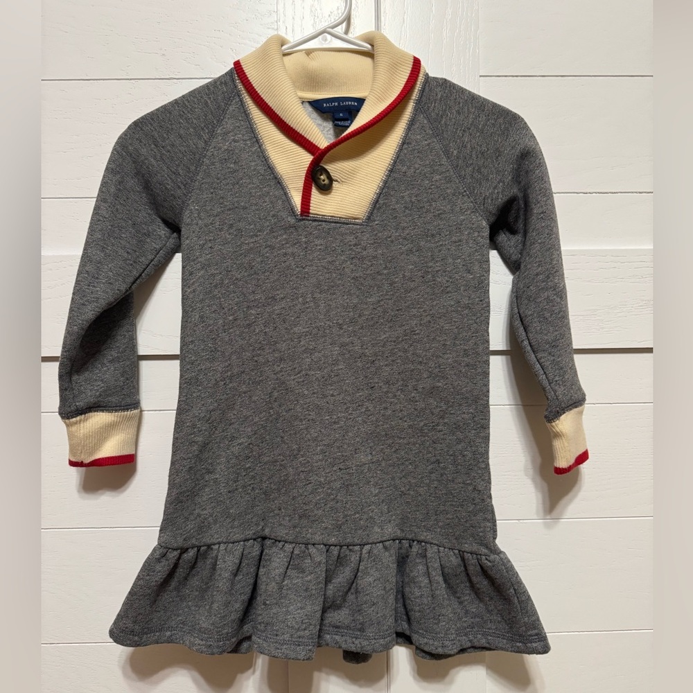 Girls Polo Ralph Lauren sweatshirt dress - Size 6 - never worn